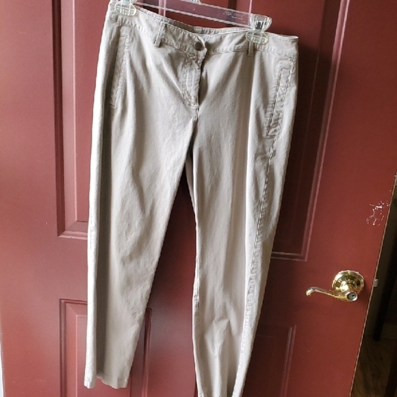 Eileen Fisher Pants - Eileen Fisher Tan Ankle Cropped Pants